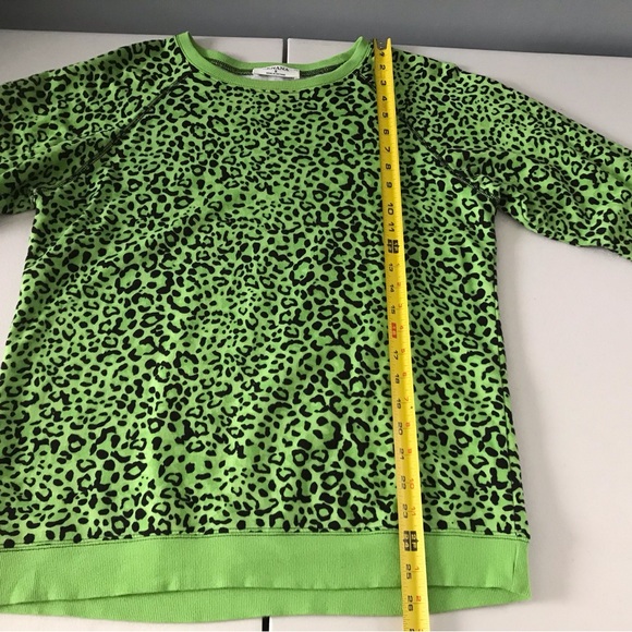 Green Leopard Zenana Sweatshirt - Picture 9 of 10